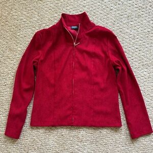 Maren Sport Women’s Red Blazer Snakeskin Print Jacket Size S